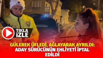 Kayseri'de polis ekipleri tarafından yapılan denetimde aday sürücü 0.29 promil