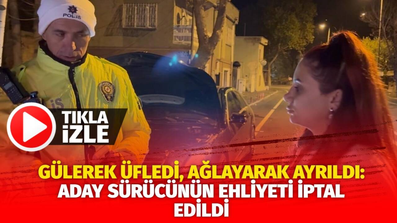 Kayseri'de polis ekipleri tarafından yapılan denetimde aday sürücü 0.29 promil