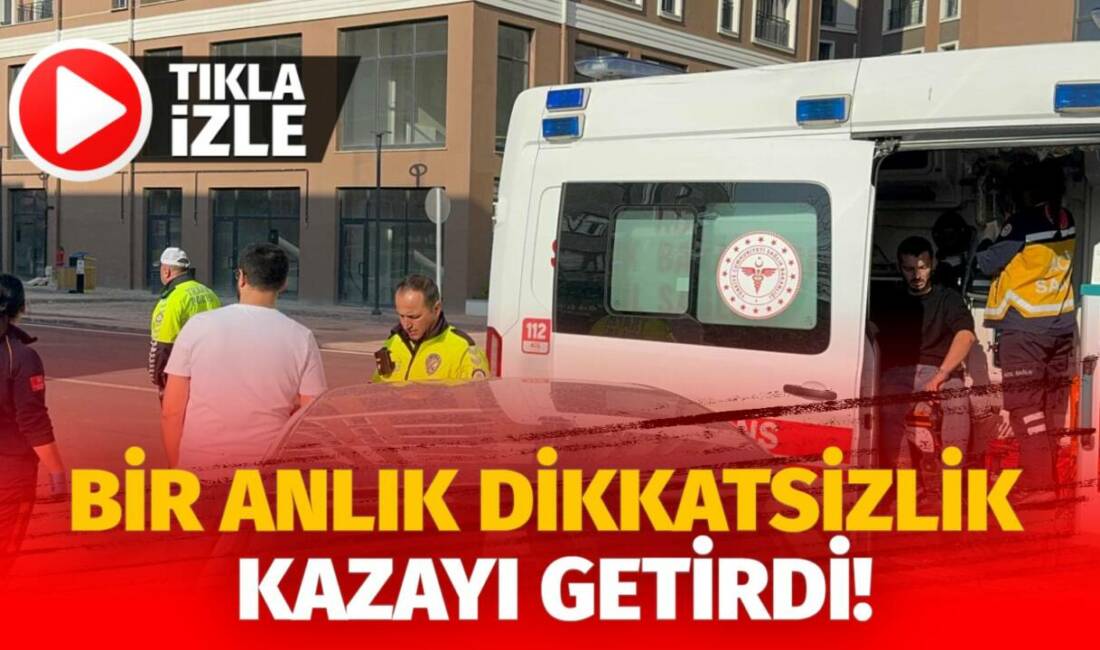 Hamidiye Mahallesi’nde otomobil ile elektrikli motosiklet çarpıştı.