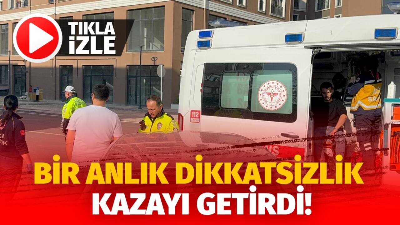 Hamidiye Mahallesi’nde otomobil ile elektrikli motosiklet çarpıştı.