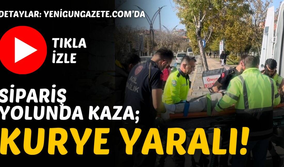 Aksaray’da direksiyon hakimiyetini kaybeden motosikletli kurye yere savrularak yaralandı. Polis