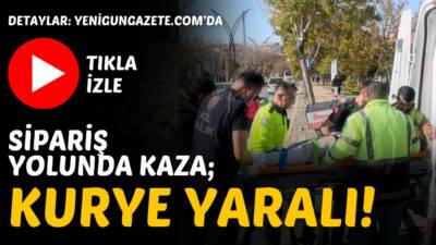 Aksaray’da direksiyon hakimiyetini kaybeden motosikletli kurye yere savrularak yaralandı. Polis