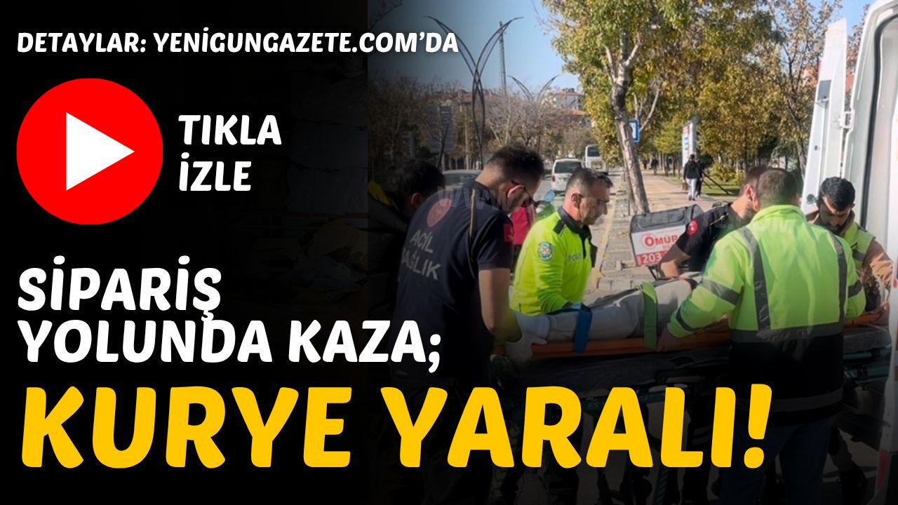Aksaray’da direksiyon hakimiyetini kaybeden motosikletli kurye yere savrularak yaralandı. Polis