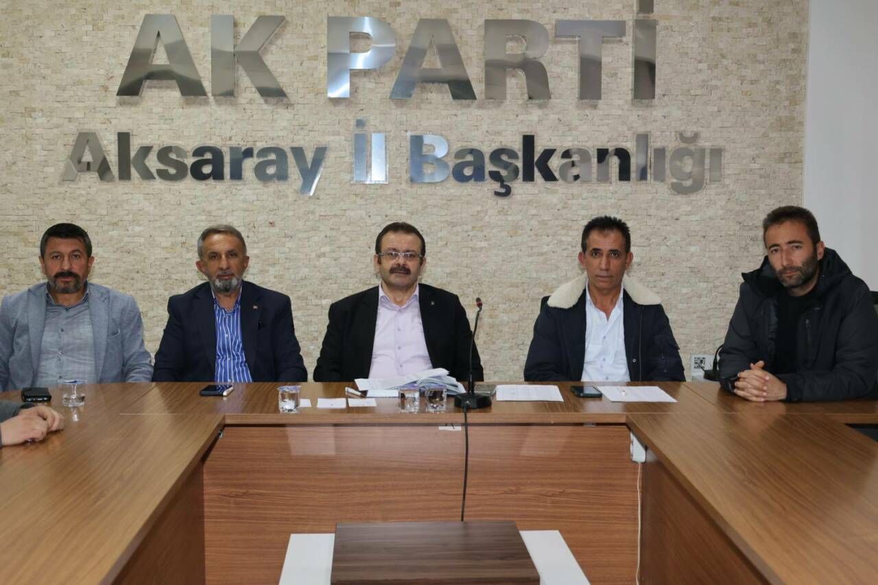 AK Parti Aksaray İl Başkanlığı’nda düzenli olarak gerçekleştirilen haftalık olağan