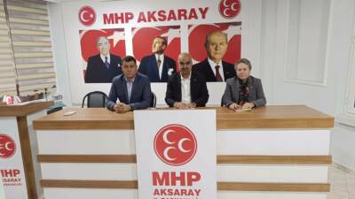 MHP Aksaray İl Başkanı Burhanettin Karataş, Merkez İlçe Başkanı Muhsin