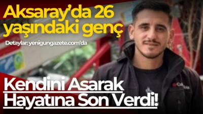 Ereğli Kapı Mahallesi’nde 26 yaşındaki Emre İngeç, bunalım sonucu kendini