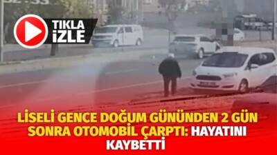 Kayseri'nin Kocasinan ilçesinde yaşanan olayda karşıdan karşıya geçmek isteyen lise
