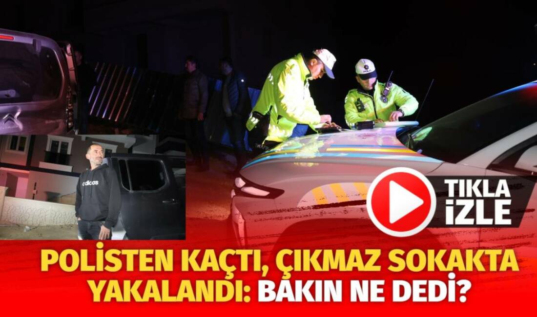Nevşehir'de yaşanan olayda polisin uygulama noktasından kaçan sürücü uzun kovalamaca
