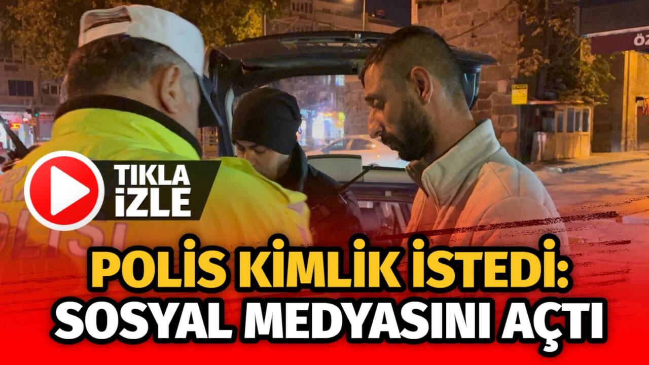 Kayseri'de polis ekipleri alkollü sürücüye kimlik talebinde bulunmasının ardından sürücü