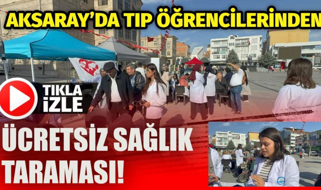Aksaray’da halk sağlığına dikkat çekmek amacıyla önemli bir etkinlik düzenlendi.
