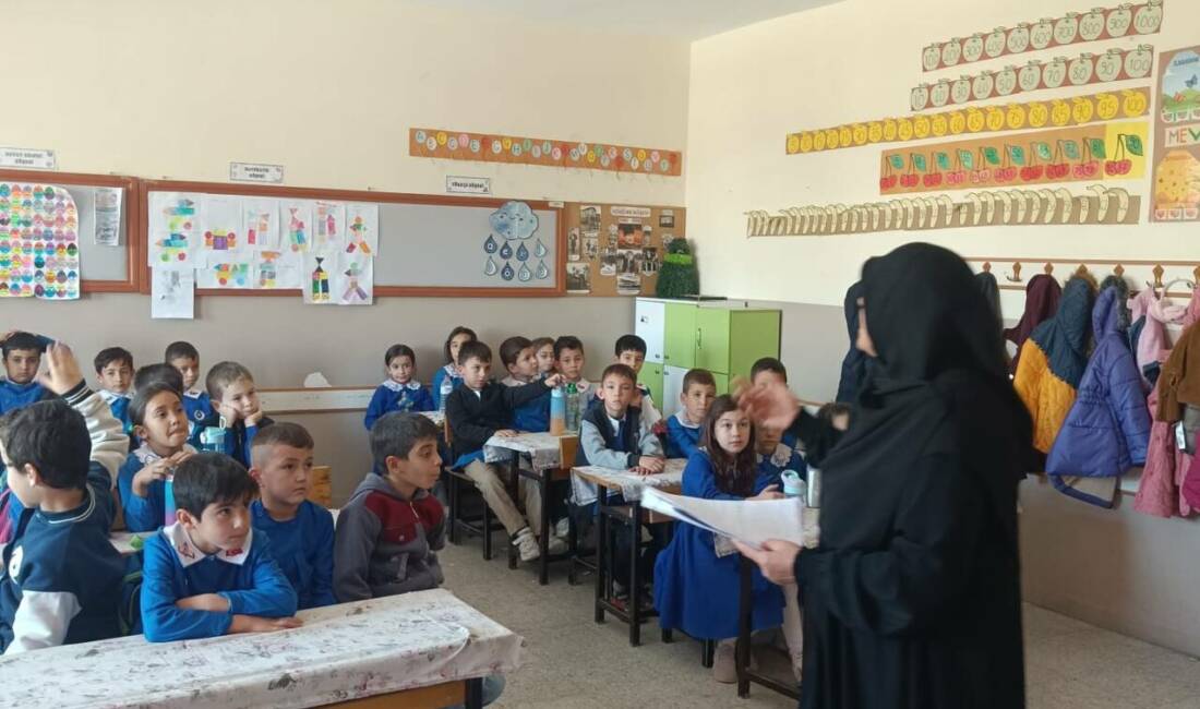 Sultanhanı İlçe Müftülüğü, Yunus Emre İlkokulu’nda öğrencilerin çevre bilincini ve