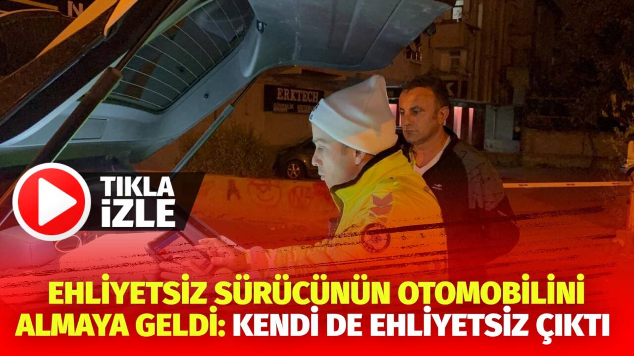 Kayseri’de polis ekipler, tarafından yapılan uygulamada durdurulan otomobilin sürücüsü ehliyetinin
