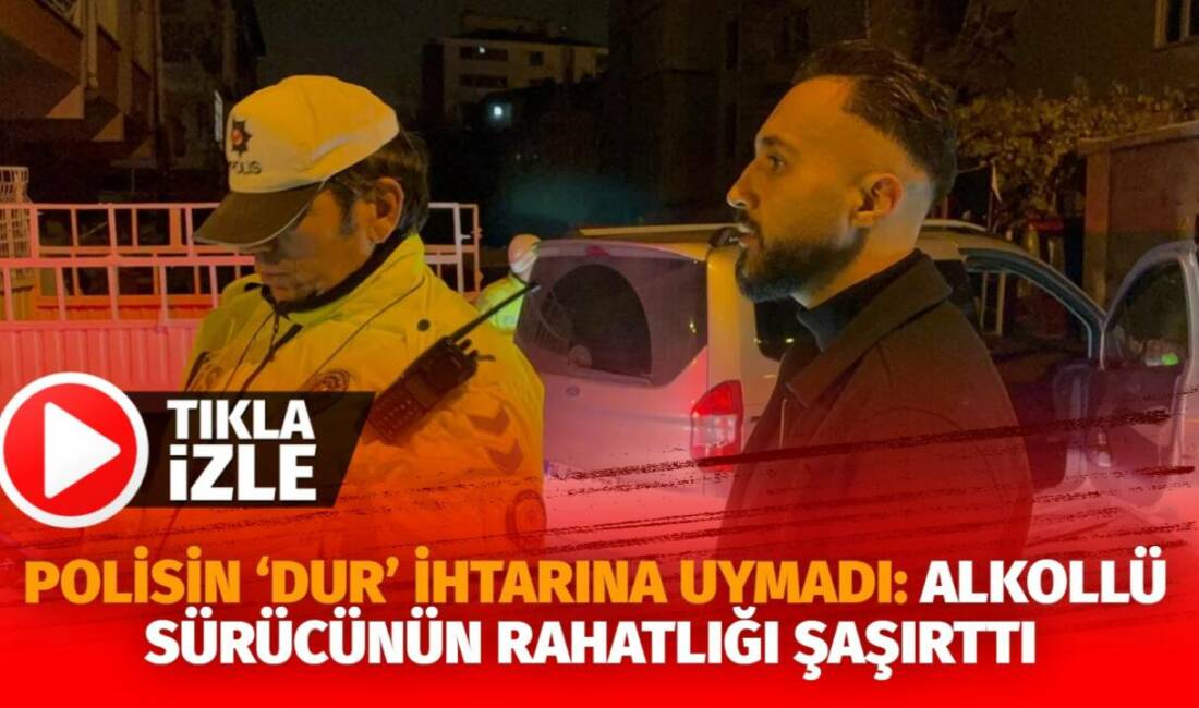 Kayseri’nin Kocasinan ilçesinde yaşanan olayda uygulama yapan polis ekiplerinin ‘dur’