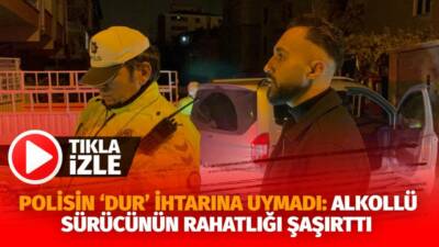Kayseri’nin Kocasinan ilçesinde yaşanan olayda uygulama yapan polis ekiplerinin ‘dur’