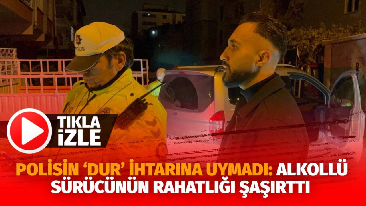 Kayseri’nin Kocasinan ilçesinde yaşanan olayda uygulama yapan polis ekiplerinin ‘dur’