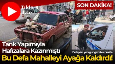 Aksaray'da caddeyi sanayi dükkanına çeviren, kaporta tamiri yaparak gürültüye neden