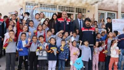 Tarım ve Orman İl Müdürlüğü ekipleri ilkokullarda suyun tasarruflu kullanımını
