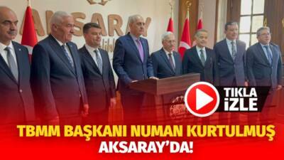 TBMM Başkanı Numan Kurtulmuş, Aksaray’da bir dizi açılış ve programlara