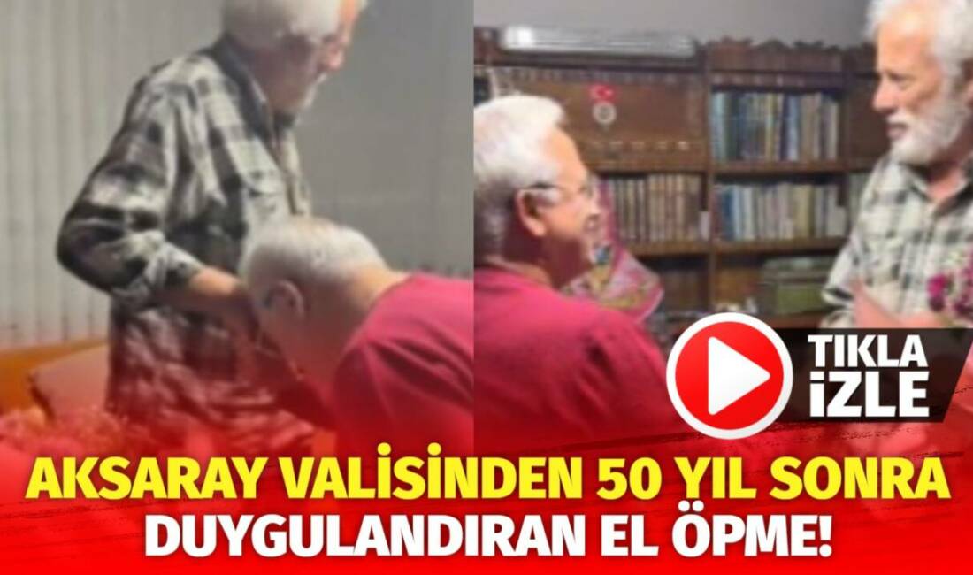Aksaray Valisi Mehmet Ali Kumbuzoğlu, Sakarya’da 50 yıl önceki öğretmenine