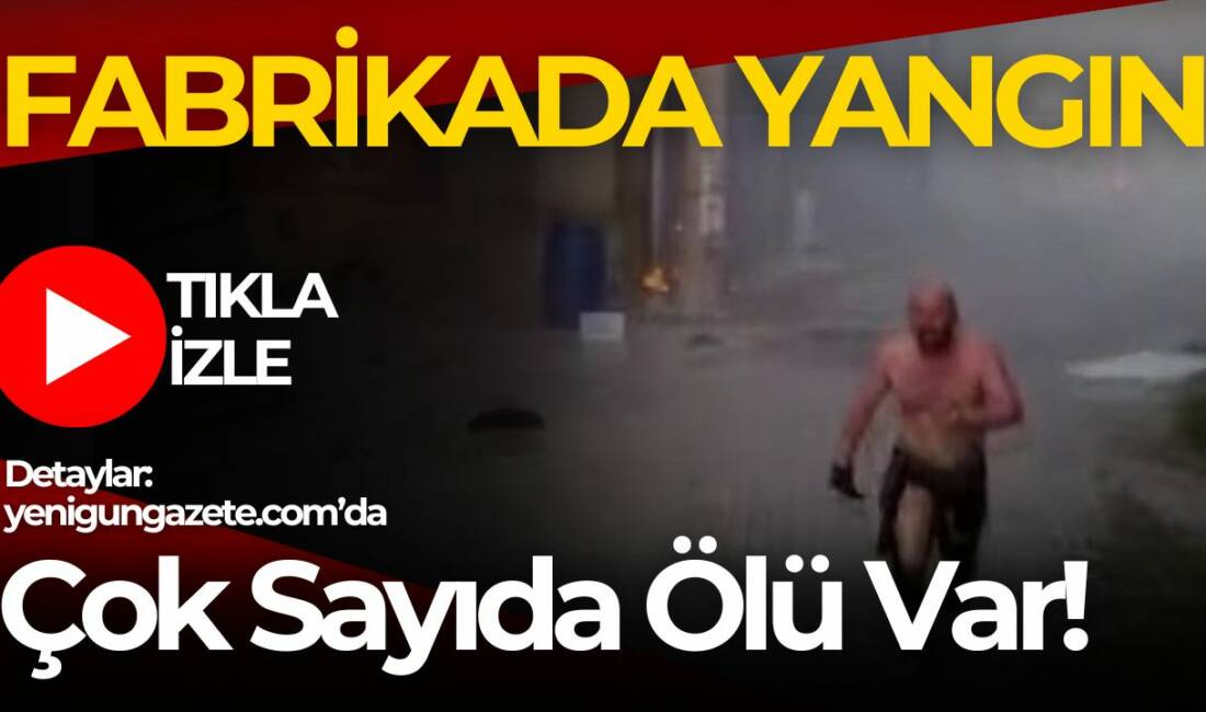Kocaeli'nin Dilovası ilçesinde  yaşanan olayda bir parfüm dolum fabrikasında yangın