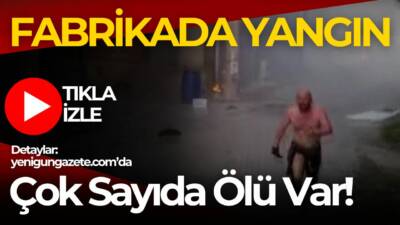 Kocaeli'nin Dilovası ilçesinde  yaşanan olayda bir parfüm dolum fabrikasında yangın