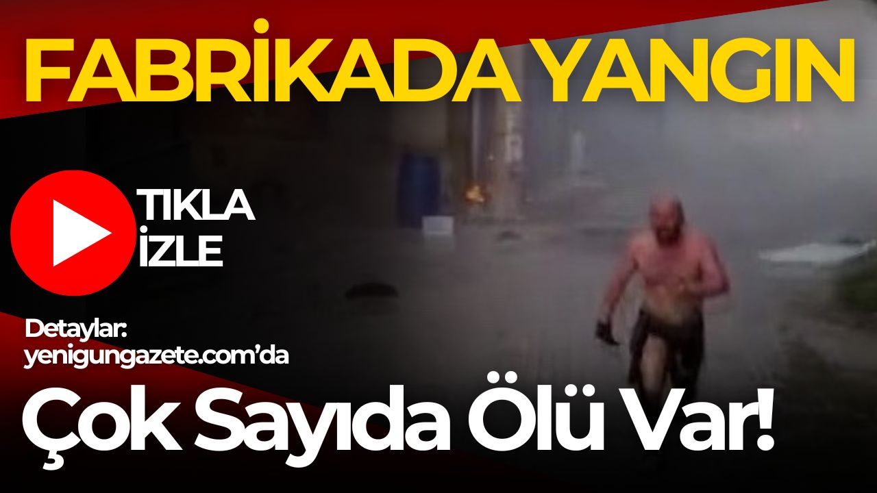 Kocaeli'nin Dilovası ilçesinde  yaşanan olayda bir parfüm dolum fabrikasında yangın