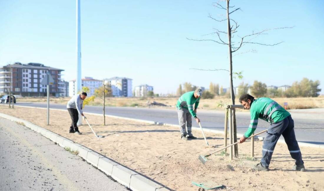 Aksaray Belediyesi, Tacin Mahallesi’nde çim ekimi ve peyzaj çalışmalarını hızlandırarak