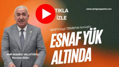 TBMM Ankara’da bütçe görüşmelerinde söz alan MHP’li Ramazan Kaşlı, esnafın