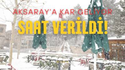 Aksaray ve ilçelerinde meteoroloji tarafından akşam saatlerinden itibaren kar yağışı