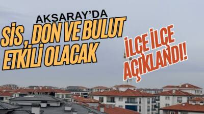 Aksaray hava durumu tahminine göre kent genelinde parçalı ve çok