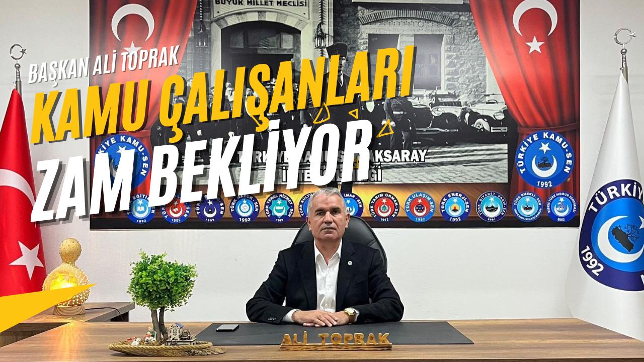 Kamu çalışanları zam beklentisi nedeniyle Aksaray’da ses yükseltirken, enflasyon ve