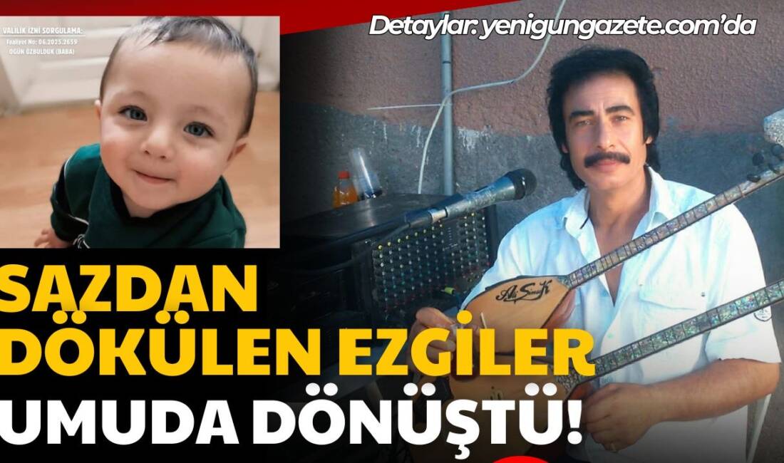 Aksaraylı halk sanatçısı Ali Şimşek, SMA Tip-1 hastası 17 aylık