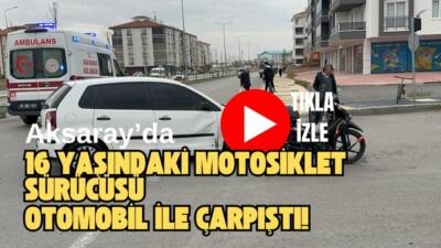 Kurtuluş Mahallesi’nde Otomobil ile Motosiklet Çarpıştı: 16 Yaşındaki Sürücü Yaralandı