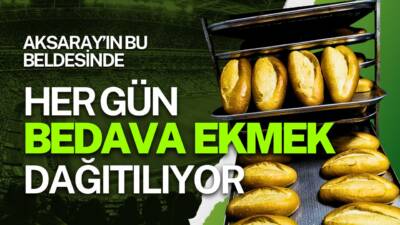 Aksaray’ın Demirci beldesinde vatandaşlar, hayatını kaybedenlerin anısına halk ekmek fırınında
