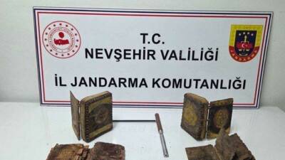 Nevşehir'de jandarma ekipleri tarafından düzenlenen operasyonda, tarihi eser niteliğinde olduğu