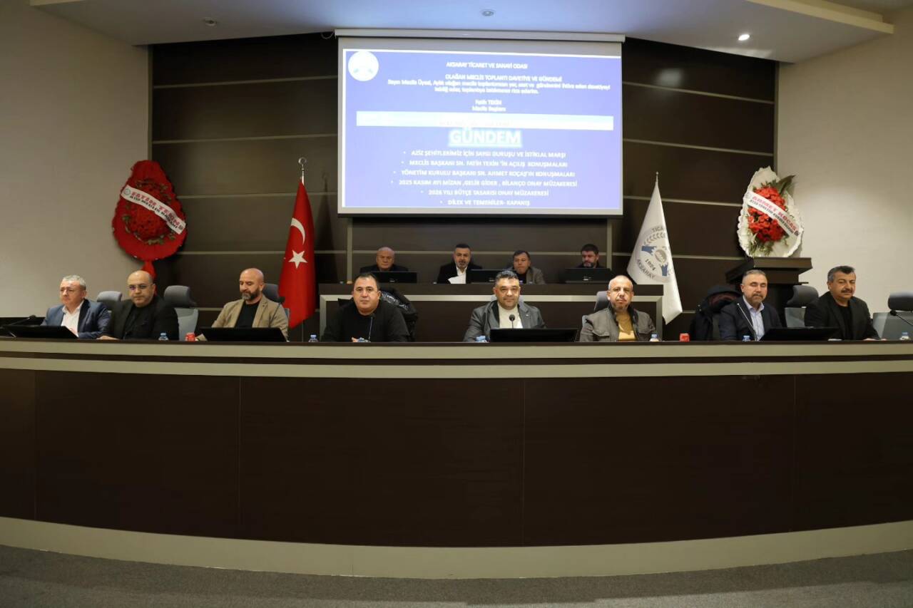 Aksaray Ticaret ve Sanayi Odası’nın (ATSO) aylık olağan Meclis toplantısı,