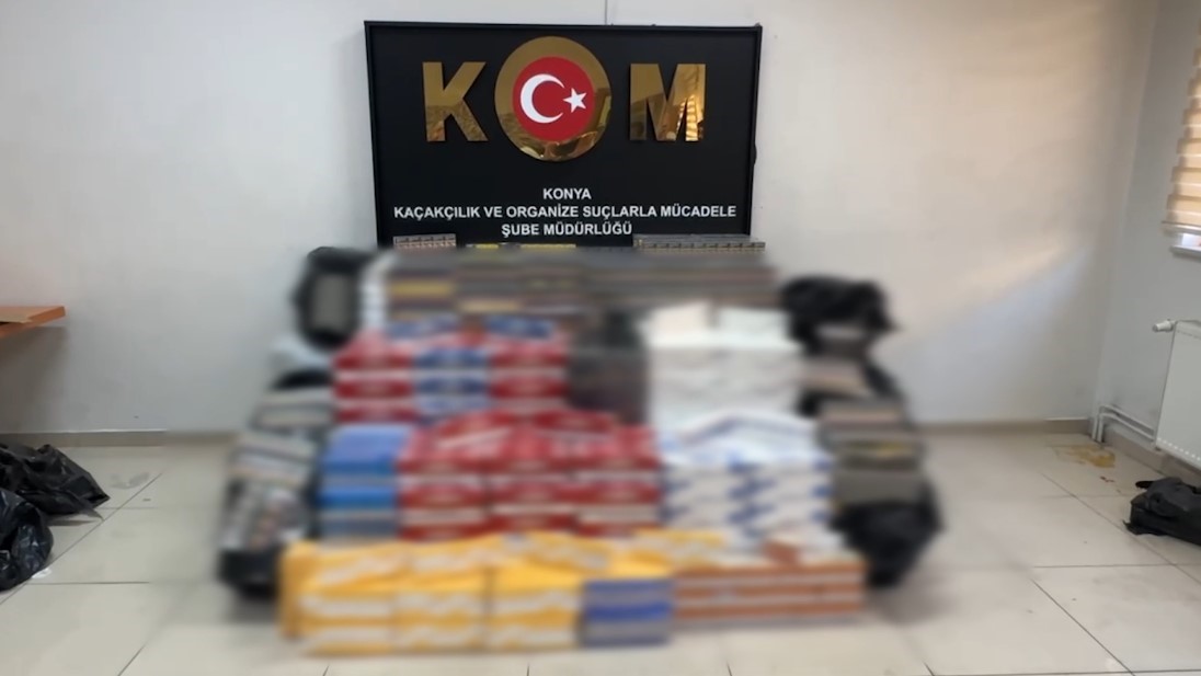 Konya'da düzenlenen operasyonda, piyasa değeri yaklaşık 2 milyon 300 bin