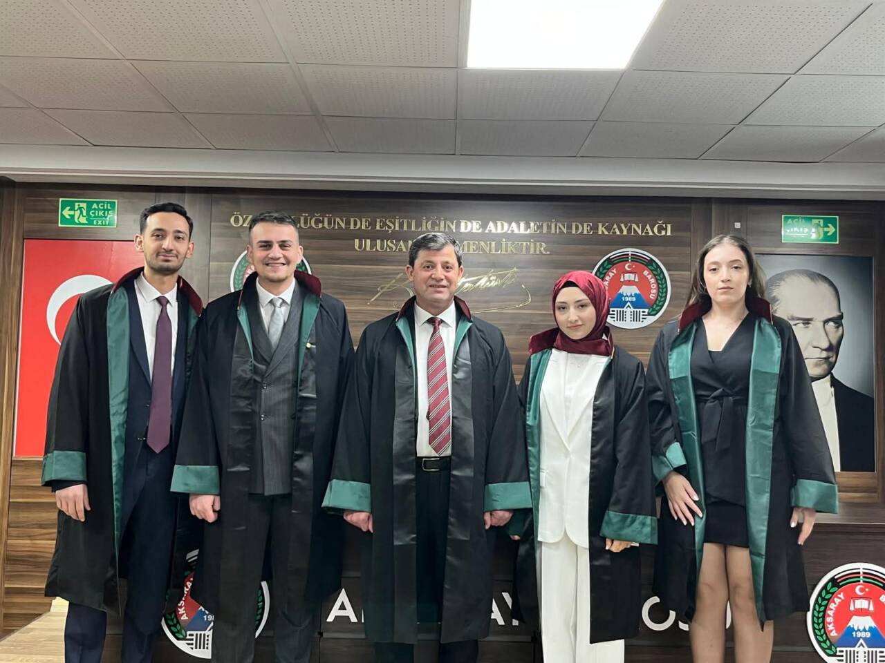 Avukatlık stajını tamamlayarak ruhsat almaya hak kazanan adaylar için Aksaray