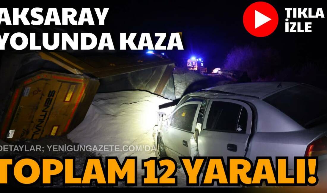 Nevşehir Aksaray karayolunda aşırı buzlanma kazalara neden oldu. Aksaray ve