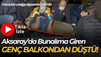 Aksaray’da ikinci kattan düşme olayı mahallede paniğe yol açtı. İkinci