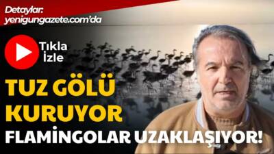 Türkiye’nin en büyük ikinci gölü Tuz Gölü’nde yaşanan yüzde 85’lik