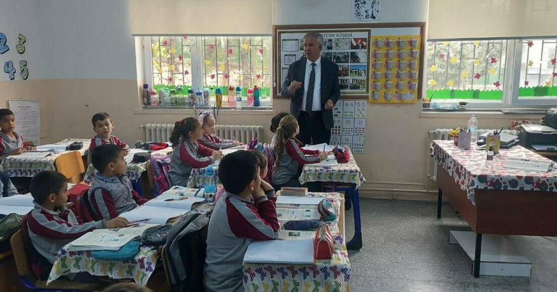 İl Millî Eğitim Müdürü  Metin Alpaslan, Doğantarla İlkokulu’nu ziyaret ederek