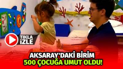 Aksaray Eğitim ve Araştırma Hastanesi Pediatrik Rehabilitasyon Birimi, kapsamlı rehabilitasyon