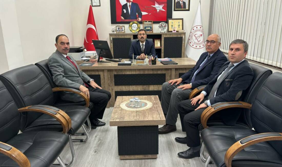 Sultanhanı Kaymakamı Bilal Göksun, İlçe Millî Eğitim Müdürlüğünü ziyaret ederek