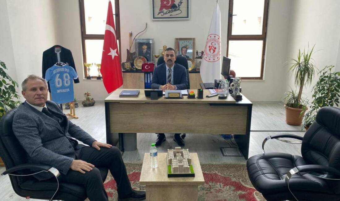 Sultanhanı Kaymakamı Bilal Göksun, Gençlik ve Spor İlçe Müdürlüğü ziyareti