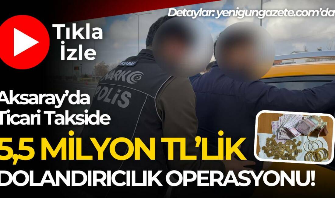 Aksaray polisi, Ankara yolunda durdurduğu ticari araçta piyasa değeri 5,5