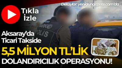 Aksaray polisi, Ankara yolunda durdurduğu ticari araçta piyasa değeri 5,5