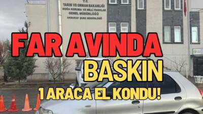 Aksaray’da far avı yapan iki kişiye Kara Avcılığı Kanunu kapsamında