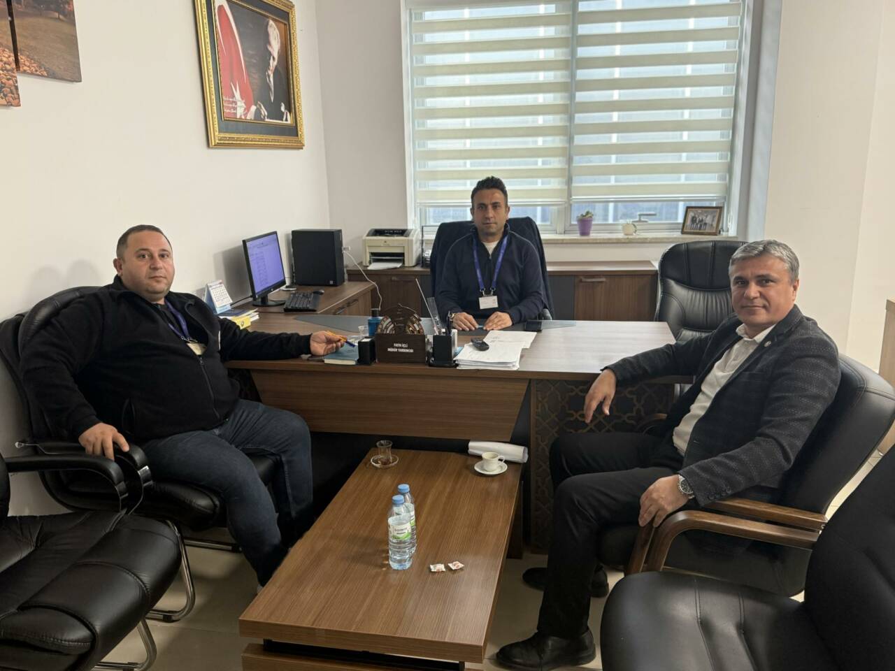 Sağlık-Sen Aksaray Şube Başkanı Rıfat Kaya ve beraberindeki heyet, Aksaray
