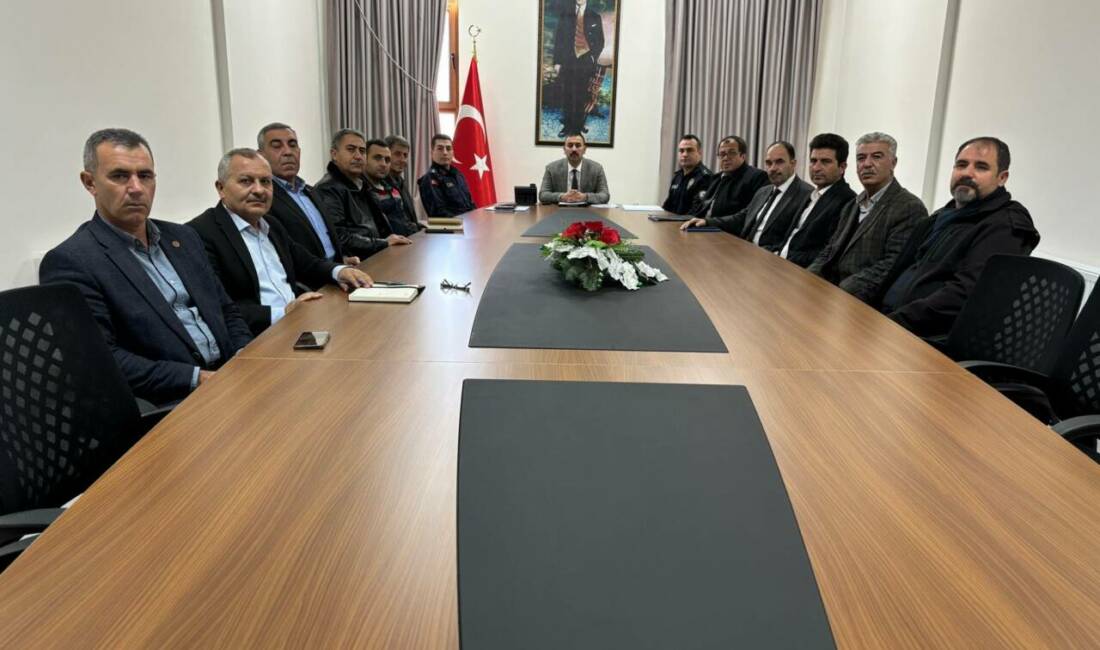 Sultanhanı Kaymakamı  Bilal Göksun başkanlığında, ilgili kurum amirlerinin katılımıyla “Ağır